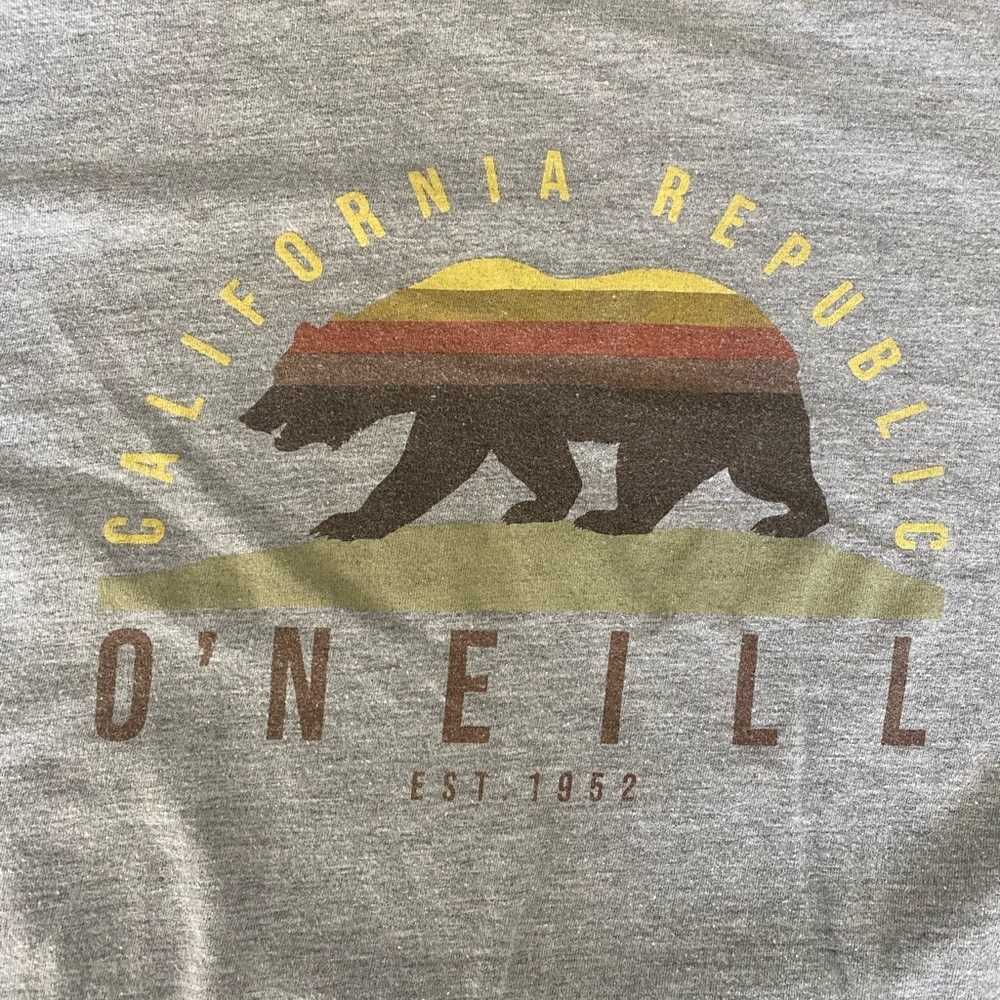 O'Neill Gray Short Sleeve Tee Casual Cotton Small - Picture 4 of 4